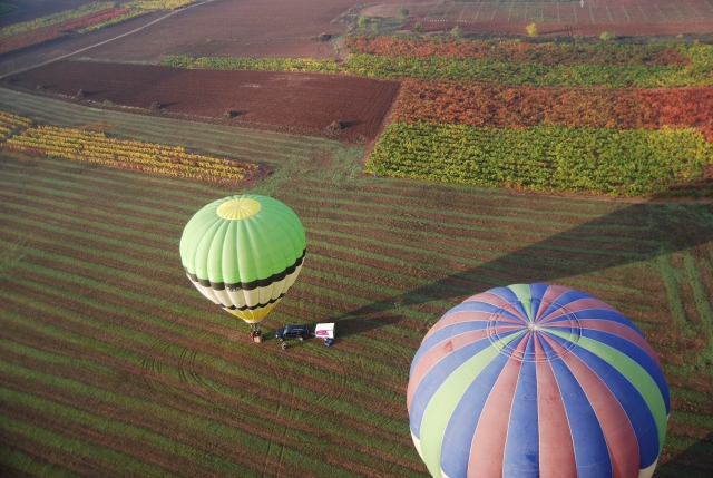 Globos desde arriba